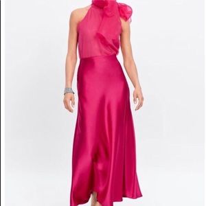 Zara pink maxi (never worn )